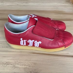 Versace Couture Red Sneakers Sz 9